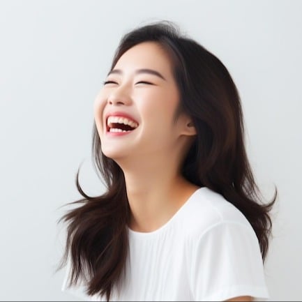 [fpdl-in]_woman-white-shirt-is-laughing-smiling-cheerful-white-background-generative-ai_62294-1514_large